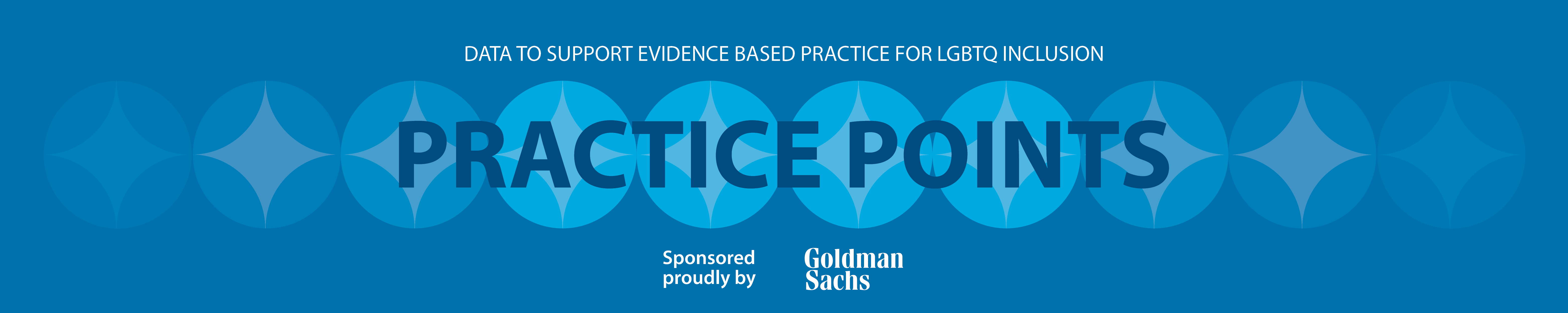 Data to support evidence based practice for LGBTQ inclusion - Practice Points - Sponsered proudly by Goldman Sachs